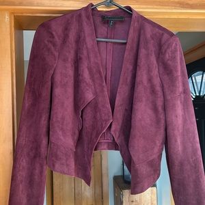 Cute crop suede blazer